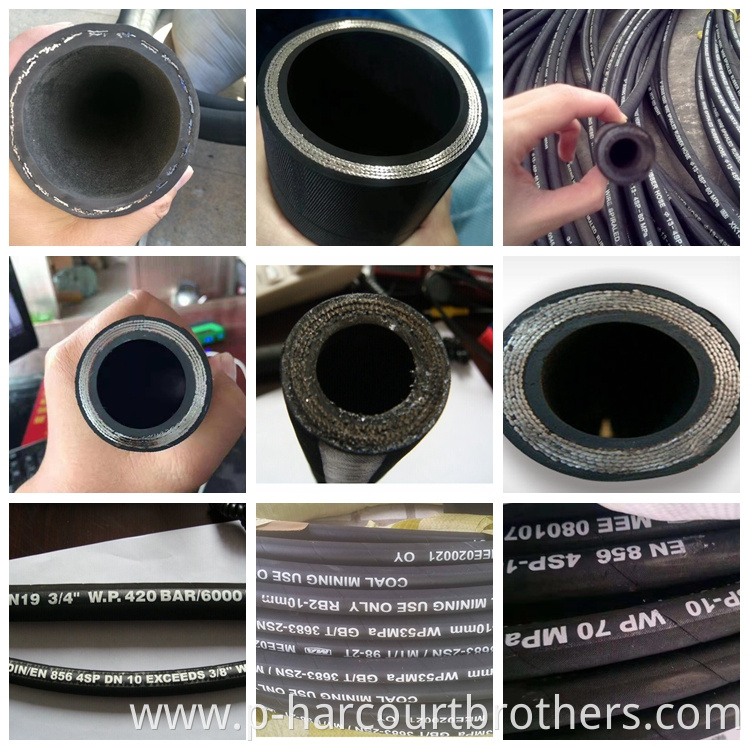 High quality sae 100 r15 r16 r17 large diameter oil drum pipe discharge hydraulic rubber hose